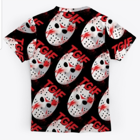 🆕️ TGIFriday the 13th Custom Sublimated T-Shirt - Picture 2 of 3